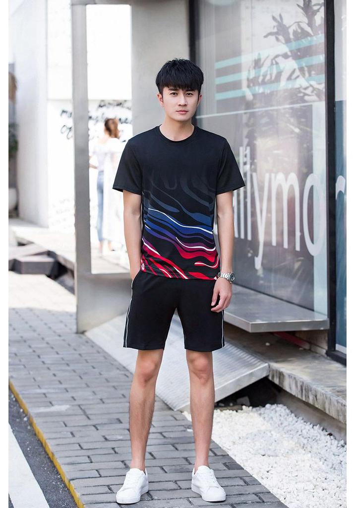 Casual 2020 Summer Couples Sportswear Set: Short Sleeve T-shirt & Shorts, Unisex, Custom Print, Perfect for Hiking, Outdoor, Group Classes