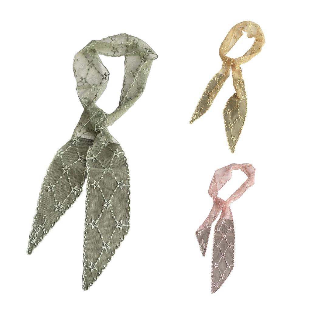 Hollowed Lace Scarf Headband for Lady Hair Scarf Bandanas Headpiece Turban Hairband Women Photo Headscarf Head Accessory