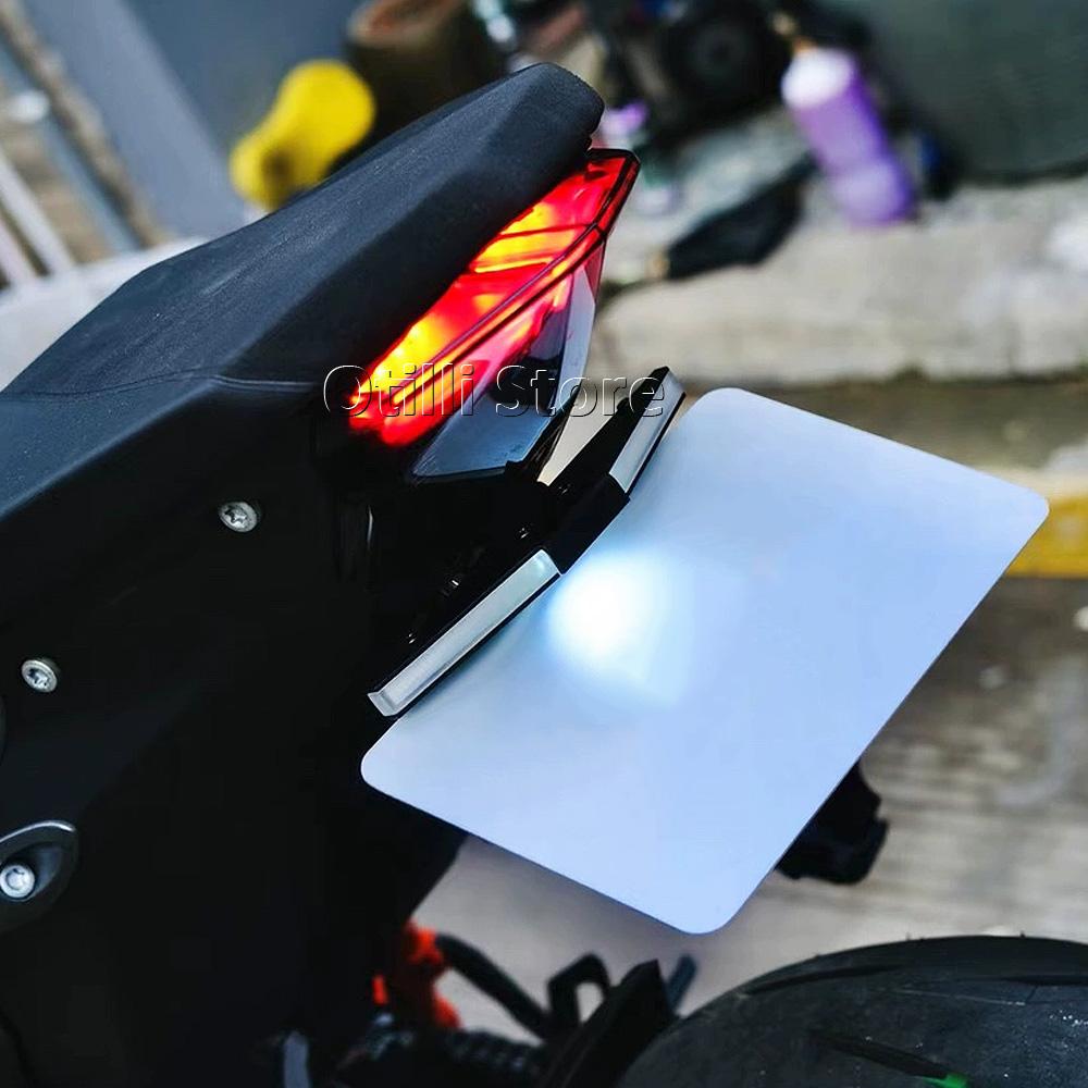 New 2020-2025 License Plate Holder For 1290 Super Duke R Motorcycle Tail Tidy Fender Eliminator Black With Light Kit