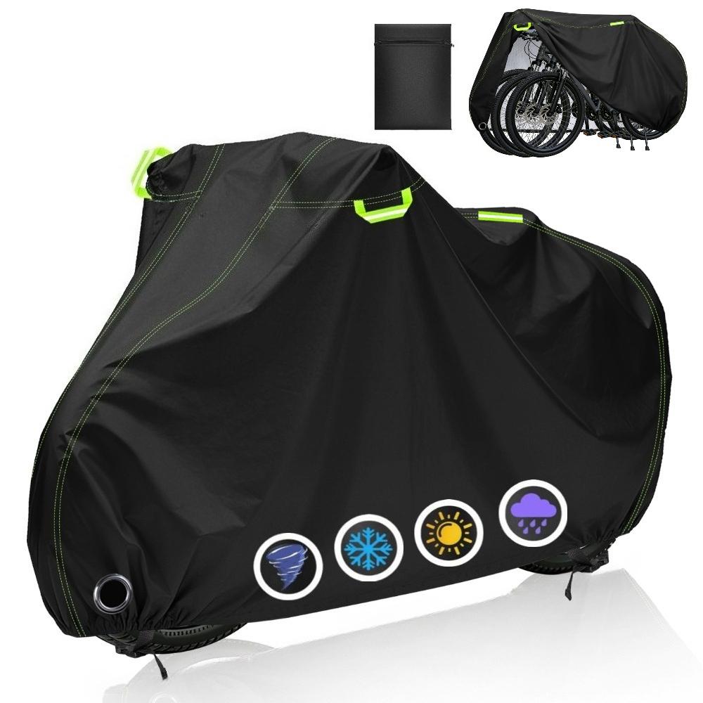 Bike Cover Waterproof Raincover Bike Cover 1/1.1/1.1M Outdoor Sunshine Cloth Bicycle Cover with Lock Hole & Reflective Strip