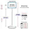 Stainless Steel A4 Floor Sign Stand with 1.8m Pole