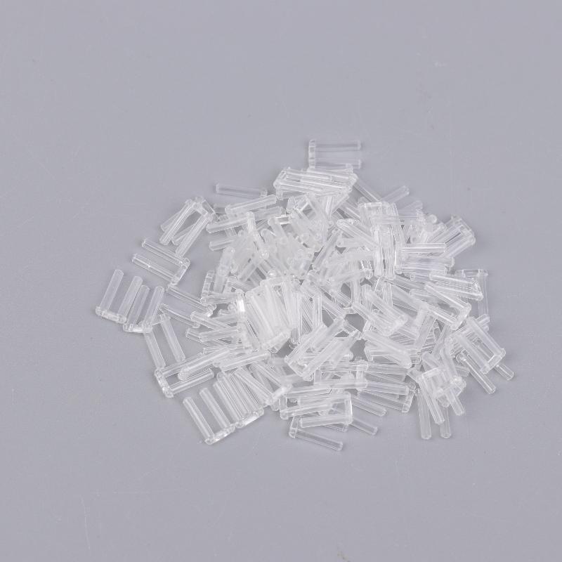 100 Peças Óculos Sem Aro Tampões Duplos de Borracha Buchas de Bloqueio Plástico para Óculos Pinos de Dupla Bucha Acessórios de Reparo para Óculos