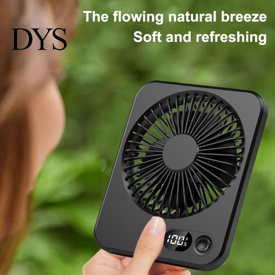 Handheld Fan for School Portable Desktop Fan, 5 Speed USB Rechargeable Small Adjustable Angle Cooling 180-degree Personal Home Office Dorm
