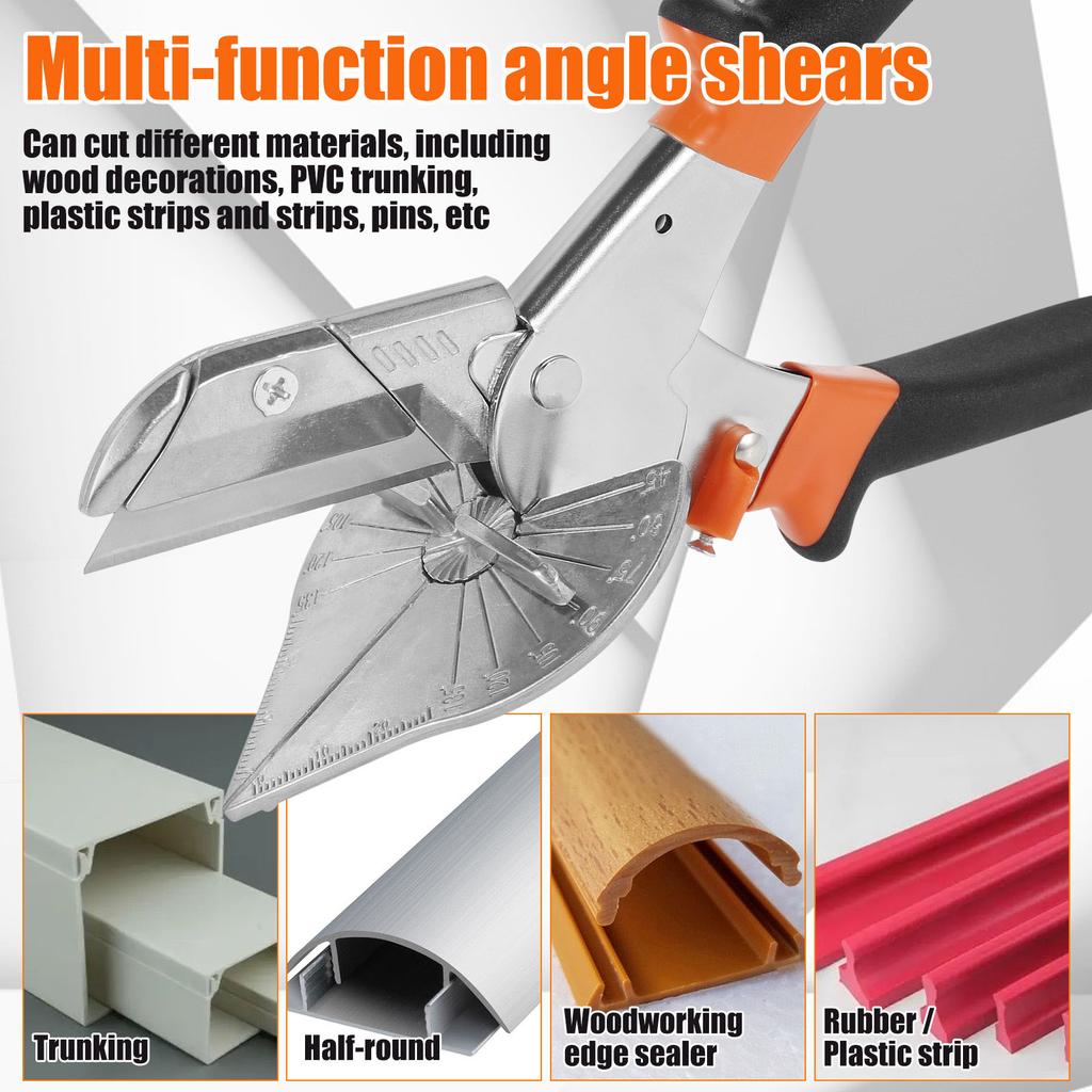 Multi Angle Miter Miter Shear Cutter Angular Cutting Adjustable 45 To135 Degree Hand Tools for Cutting Soft Wood Plastic PVC