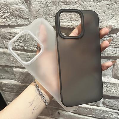 Розкішний квадратний м'який силіконовий чохол для iPhone 16e 16 15 14 13 12 11 Pro Max Plus Прозорий матовий чохол Тонкий корпус для iPhone16 +