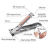 KeyUnity KN00 EDC Foldable Nail Clipper with File, German 4116 Stainless Steel Curved Fingernail Trimmer Cutter for Travel & Everyday Carry