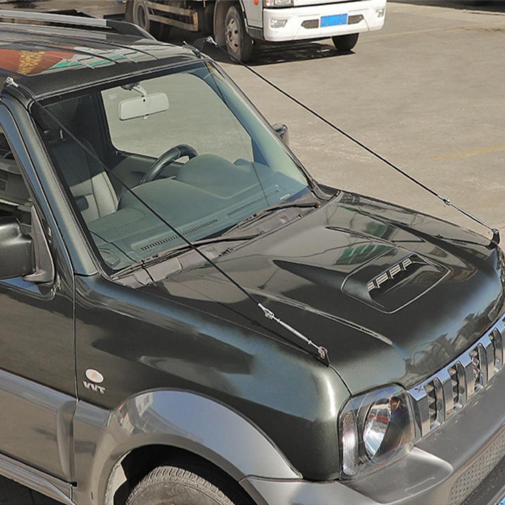 Elevador de extremidades de cuerda para eliminar obstáculos del capó del coche para Suzuki Jimny 2012-2017 JB23 JB43 decoración de línea de ramificación Exterior