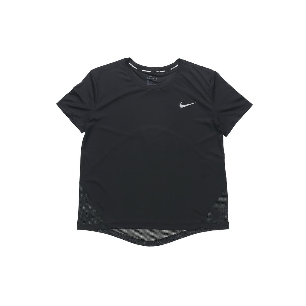 Nike Tricou cu mânecă scurtă, respirabil, cu uscare rapidă, pentru antrenament sportiv Dri-FIT, Topuri pentru femei, negru AJ8122-010