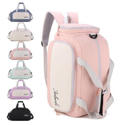 Women's Large Gym&Sports Bag Waterproof Backpack Portable Dry and Wet Separation Travel Weekend Bag