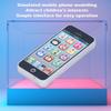 Baby Mobile Phone Toy Simulation Shaped Clr Music Cool Light English Mobile Phone Toy