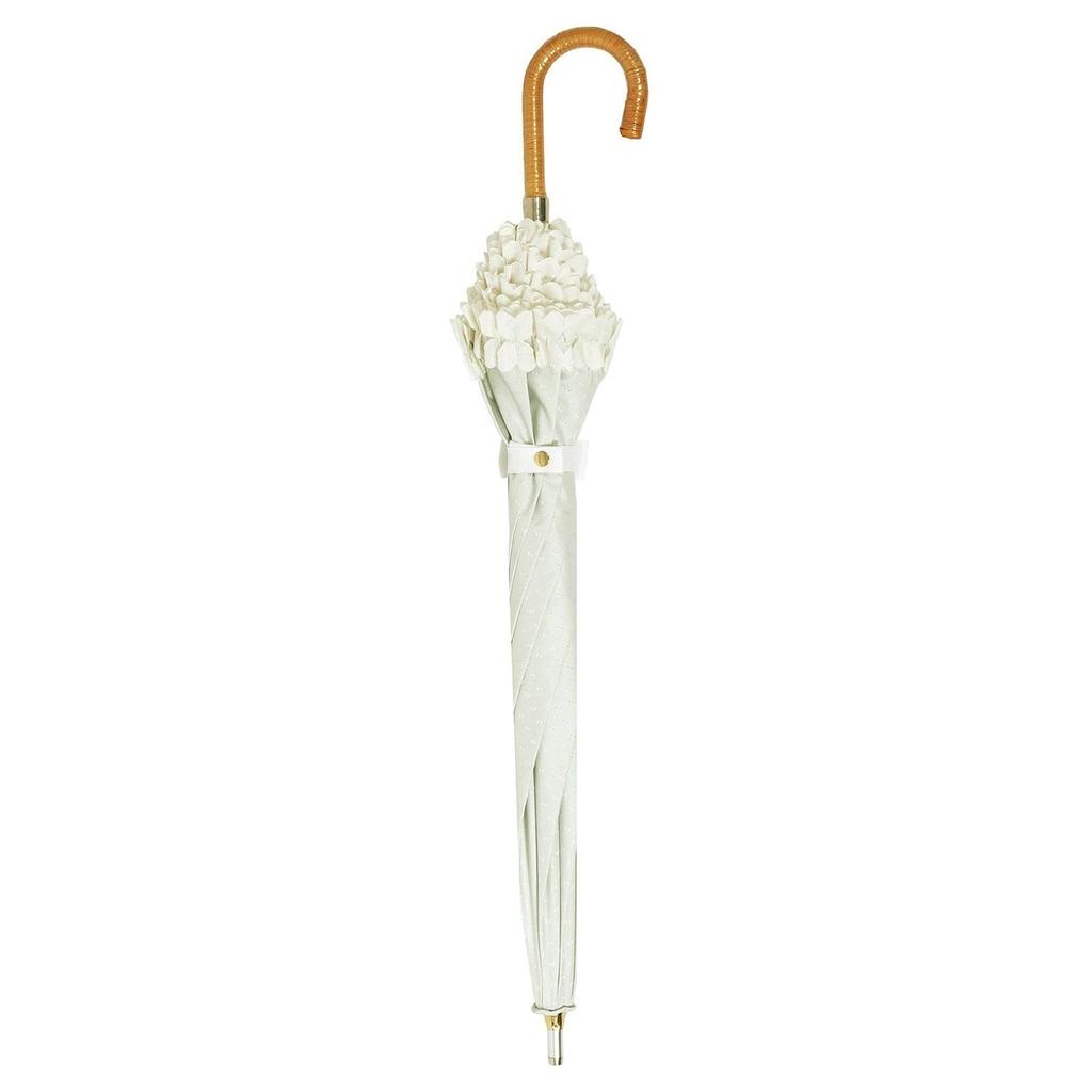 Moonbat en Long Rain oder Premium Light Heat and UV Dobby [Lanvin Bleu] Damen Sonnenschirm, Regenschirm, Glanz, Blockierung, Schutz, Rüsche, 22-084-12078-06,