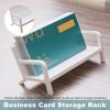 Business Card Holder Sofa Shape ABS Creative Bench Desktop Name Card Storage Display Stand Organizer Rack Office Supplies
