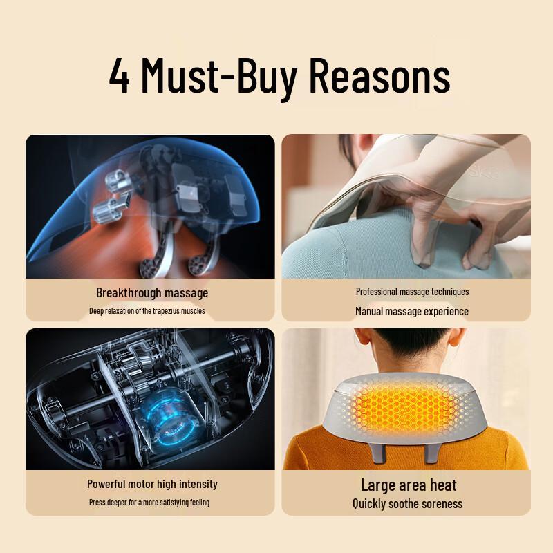 SKG H5 Neck and Shoulder Massager CN plug (adapter included)