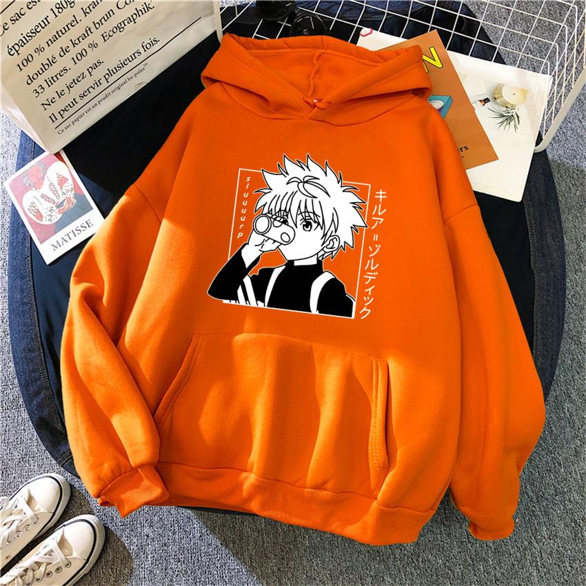 Anime Hunter X Hunter Women's Hoodie Kurapika Devil Eye Hoodies Women Streetwear Pullover Harajuku Unisex Sweatshirt Clothes
