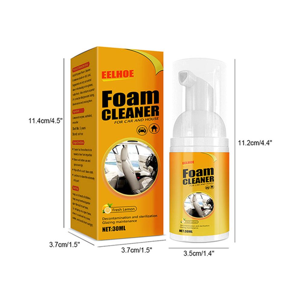 30ml Multi-purpose Foam Cleaner Spray Foam Cleaning Leather Car Dashboard Cleaner Stain Removal Maintenance Wash Car Accessories