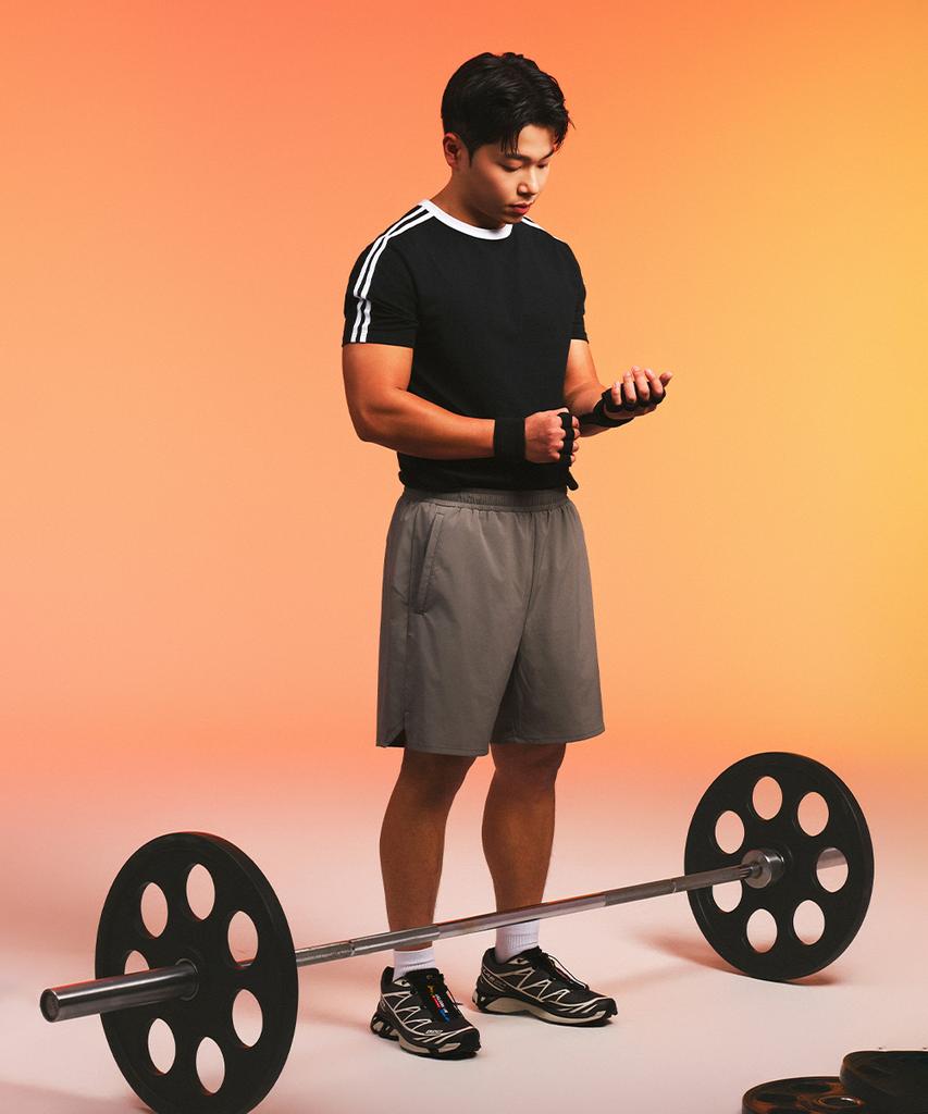 MUSINSA STANDARD SPORTS Cotton Air Muscle Fit Ringer Short Sleeve (2 Colors)