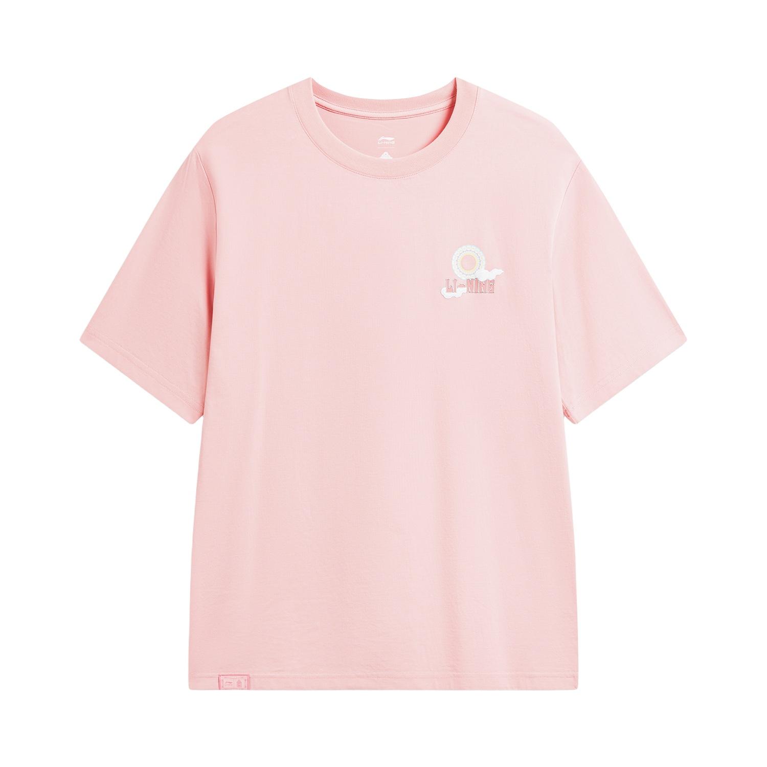 Li-Ning Quick-Dry Cool Round Neck Letter Logo T-Shirt Men tops AHSW327-6 M