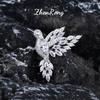 Elegant Diamond Hummingbird Necklace Women Sparkling Bird Pendant Exquisite Handmade Jewelry