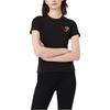 Emporio Armani Ss22 Solid Color Logo Embroidered Crew Neck Short Sleeve T-Shirt Women Tops Black 3L2T6C-2JQAZ-0999