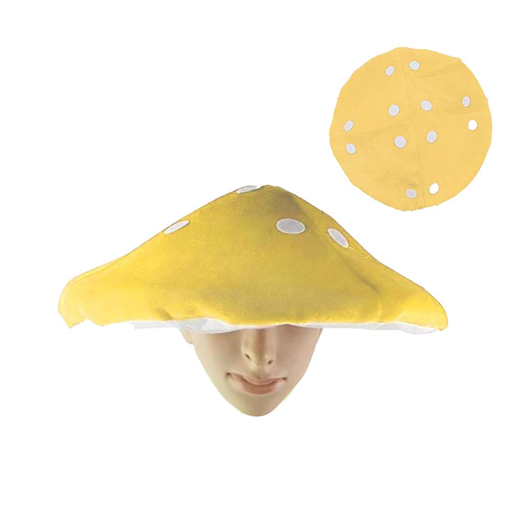 Mushroom Hat for Halloween Costume Hat Festival Party Gathering Headgear Seasonal Party Photoshooting Hat Accessories