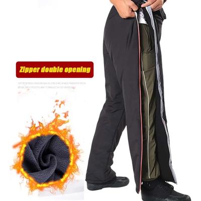 Winter-Motorradhose, winddicht, warm, Beinschutz, Outdoor-Radfahren, Knieschoner, Fallschutz, externer Verschleißtyp, abnehmbares Knie