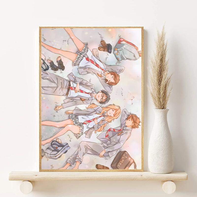 

Your Lie in April Poster HD art sticky wall waterproof home living room bedroom bar aesthetic decoration 21cm×30cm NoFrame