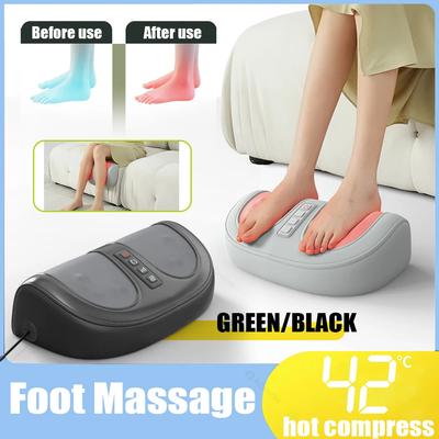 Portable Electric Foot Massager Kneading Feet Hot Compress Machines Shiatsu Body Relief Plantar Heel Built-in Rotation Function