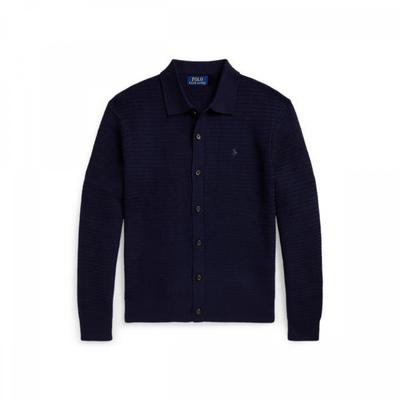Men S waShable Wool Polo Collar Cardigan mnpoSwe16822890400
