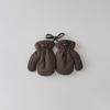 Fashion Baby Mittens Cute Floral Print Lace Winter Mittens for Girl Warm Plush Lined Thermal Toddler Kids Mittens