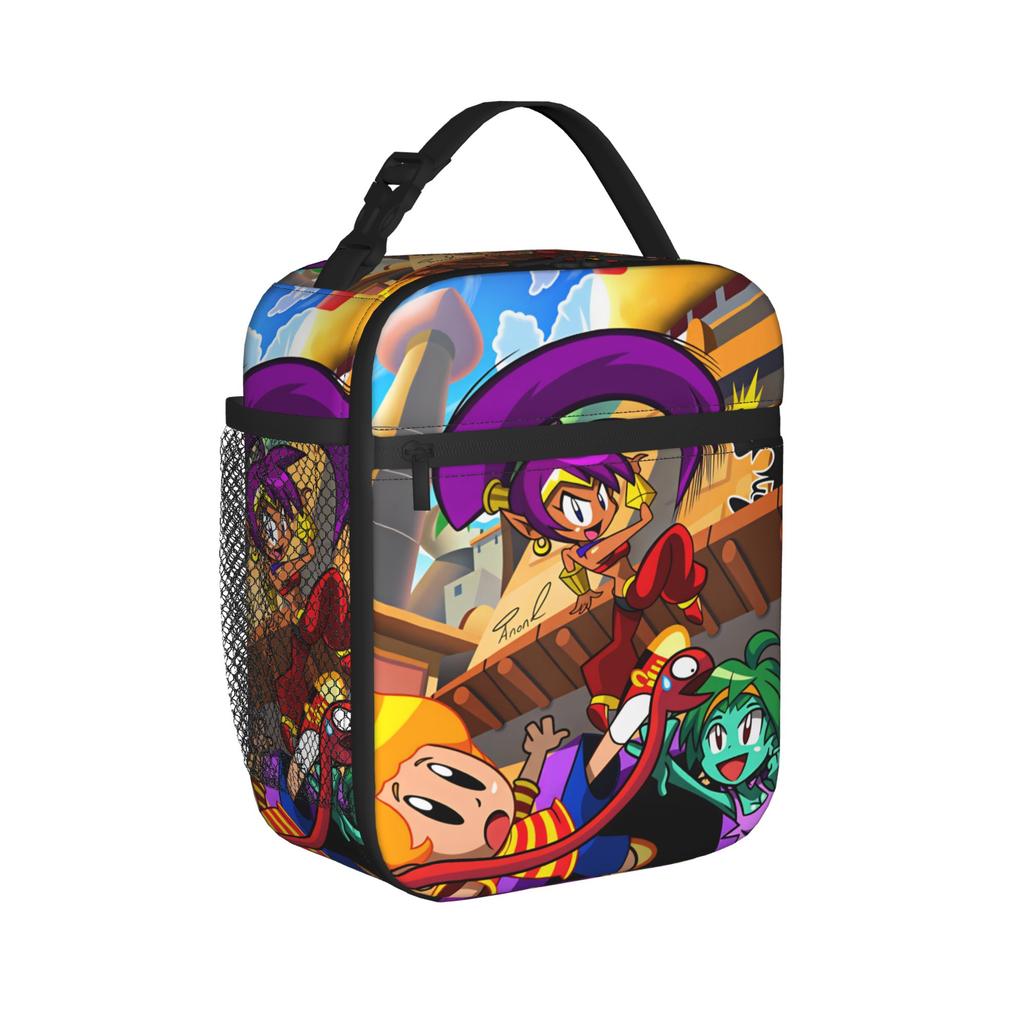 Shantae Half Genie Lunch Bag For Women Graphic Lunch Box Casual Picnic Cooler Bag Portable Zipper Waterproof Thermal Lunch Bags
