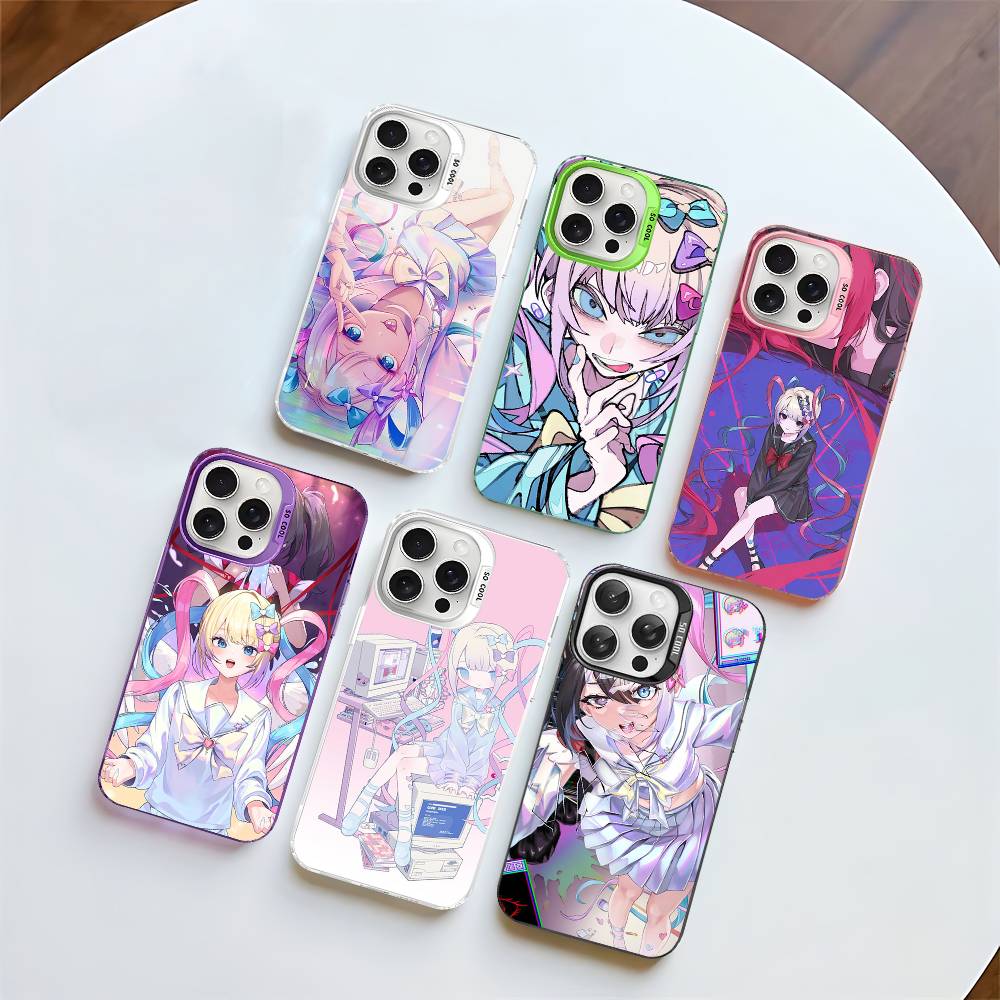 Anime Needy Streamer Overload Phone Cover For IPhone 16 15 14 13 12 11 17 Pro Max Plus Color Silver Shell