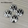 20pcs Black silver 56mm/60mm/65mm Car Wheel Center Hub Caps Sticker Badge Accessories For VW Volkswagen R GTI Golf Caps  sticker