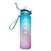 32oz Motivational Fitness Sports Water Bottle With Time & Straw, Large Wide Mouth Leakproof