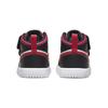 Jordan Air  1 Mid Alt "Bred Toe" Comfortable Versatile Shock Absorbing Slip Resistant Durable Mid-Top Baby Sneaker Black AR6352-079