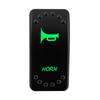 Horn Rocker Switch 12V 20A 5Pin (On) Off SPST Momentary Switch Multi-Color Light for Car Boat Trucks Water Proof