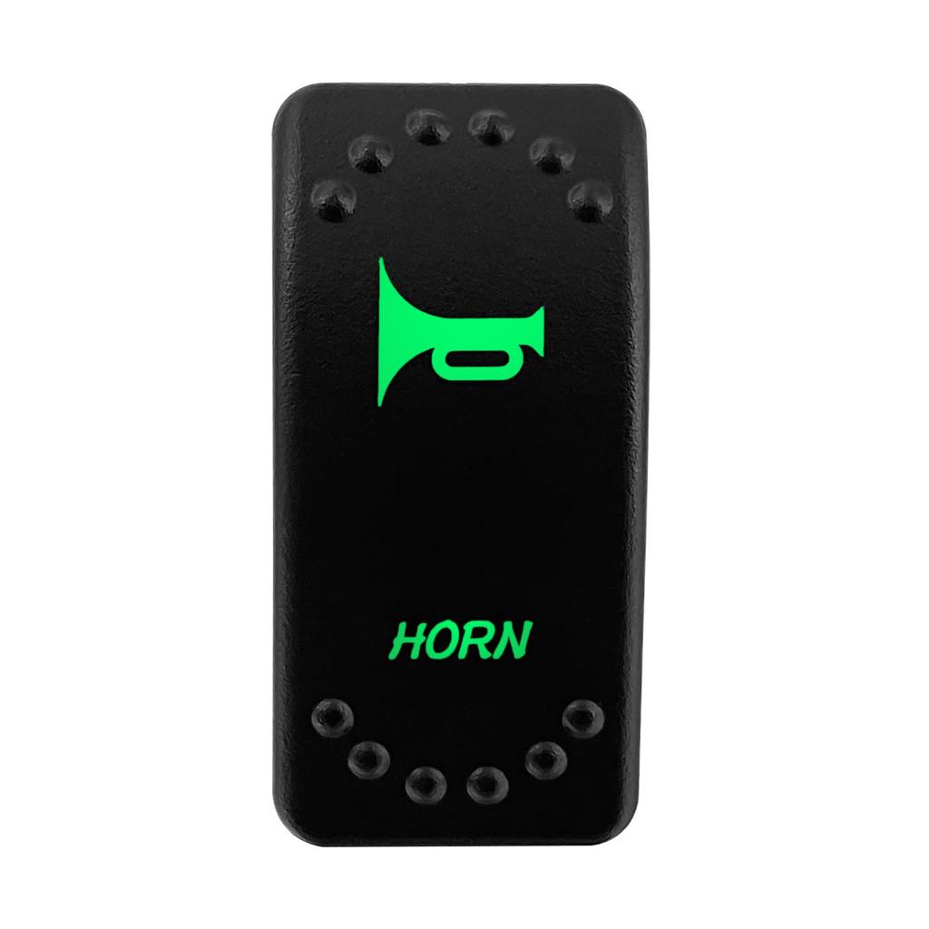 Horn Rocker Switch 12V 20A 5Pin (On) Off SPST Momentary Switch Multi-Color Light for Car Boat Trucks Water Proof