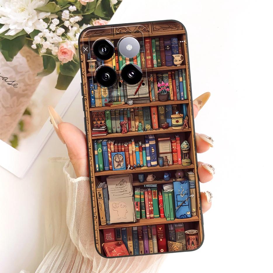 For Xiaomi Mi 14 Pro Case Cute Rabbit Cartoon Cover Shockproof Soft TPU Phone Case For Xiaomi 14 Pro Mi14 Pro 5G Back Cover Bags