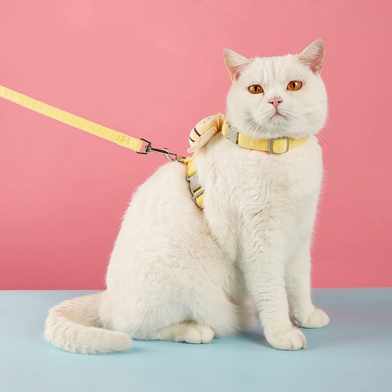 Portable Dog Leash Bee Breast Strap for Small To Medium Dogs Comfortable Back Harness Pet Supplies for Walking