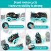 2.4G Remote Control Spray Motorcycle Toy Car High Speed Music Light Children Charging Stunt Car Motorcycle