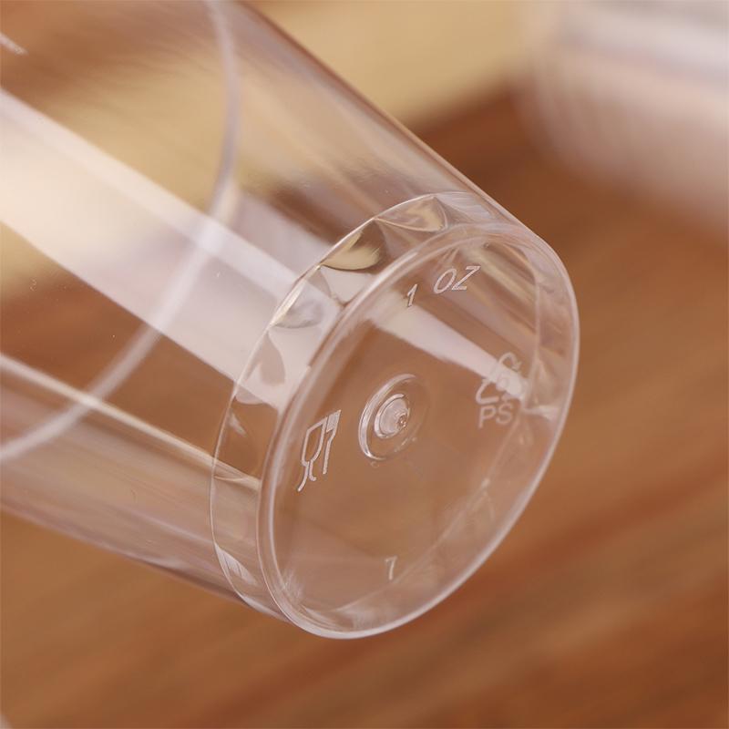 50Pcs 30Ml Disposable Mini Clear Plastic Cup Outdoor Picnic Birthday Kitchen Party Shot Glasses Jelly Cups Tableware Tasting