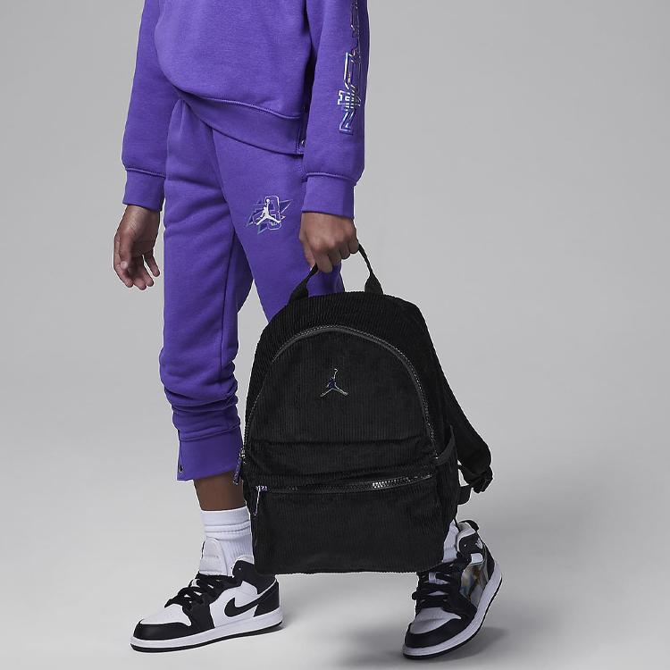 Jordan Sports Casual Zipper Backpack Mini Men Backpack Black FZ1731-010