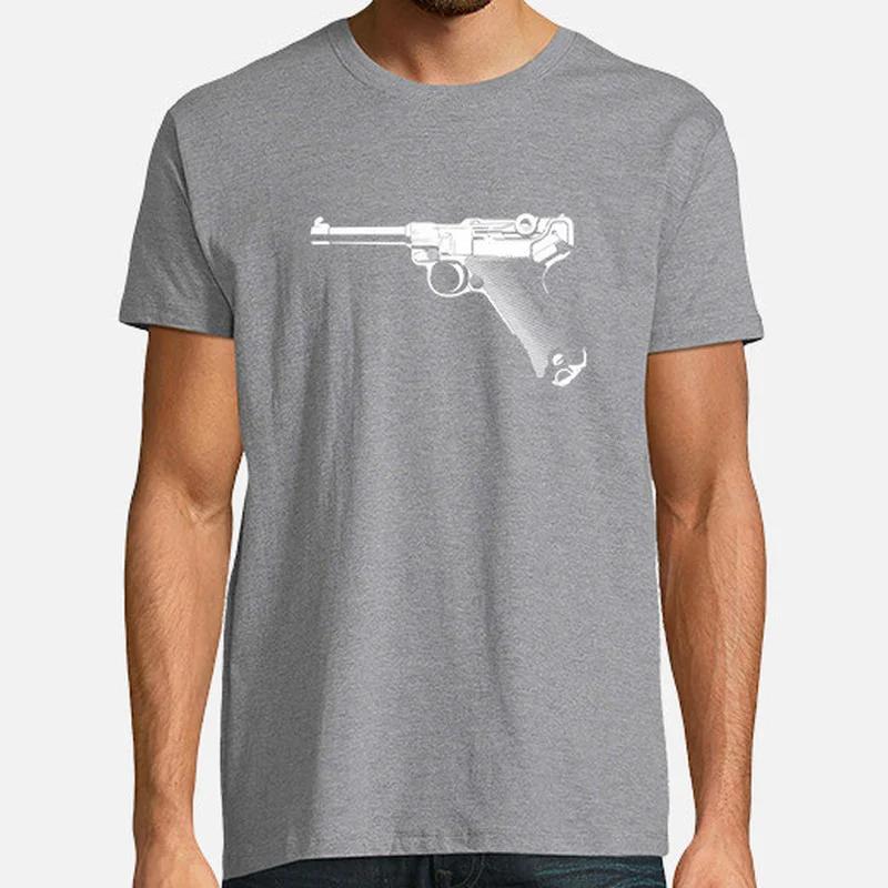 Luger Parabellum Pistol Men TShirt Short Sleeve Casual 100 Cotton ONeck Summer T Shirt
