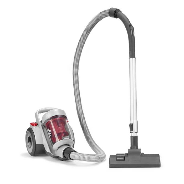 DAM Aspirateur cyclonique à roues 900W de puissance et 1500 ml de capacité. 25,5x36,3x27,5 Cm. Couleur : Gris