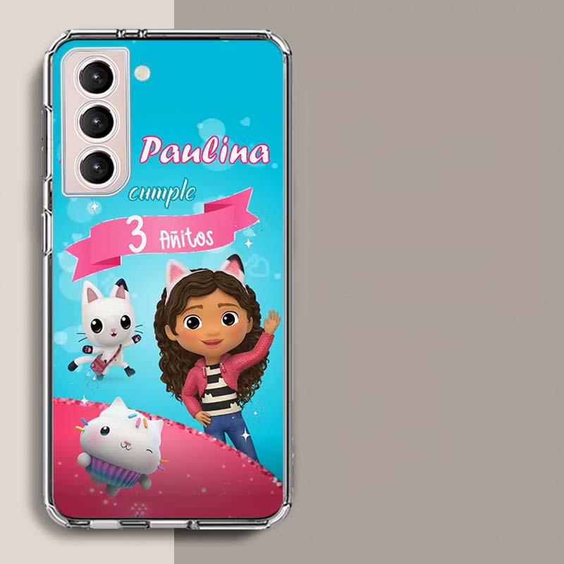 Cartoon Gabbys Dollhouse Phone Case For Samsung Galaxy S25 Edge S24 S23 FE S21 S20 S10 Plus S22 S26 Ultra Cover Clear Cases TPU