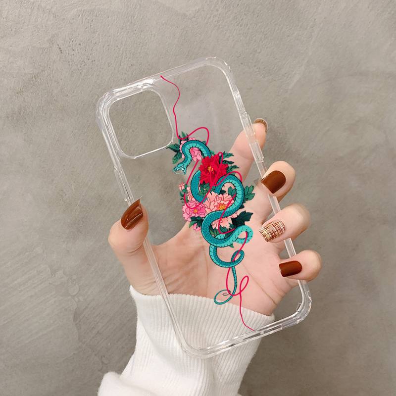 Snake Flower Snake Painting Phone Case for iPhone 11 12 13 Mini Pro XS MAX 8 7 6 6S Plus X 5S SE 2020 XR Case