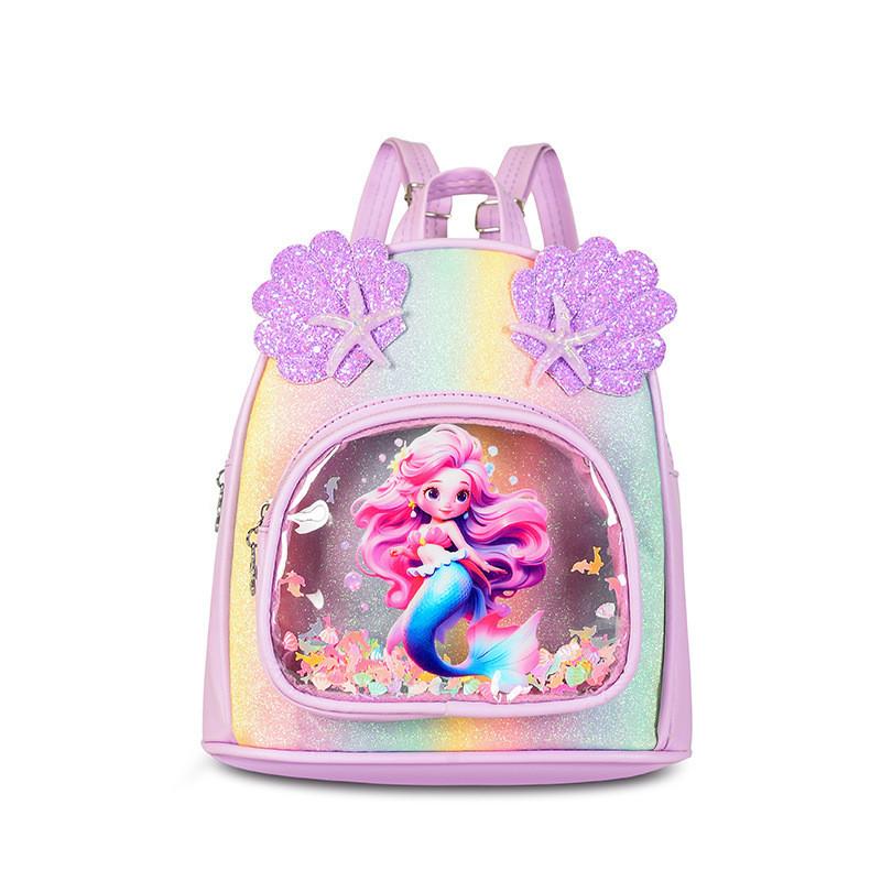 Adorable Mermaid Backpack For Kids Lightweight Breathable School Bag Ages 2-5