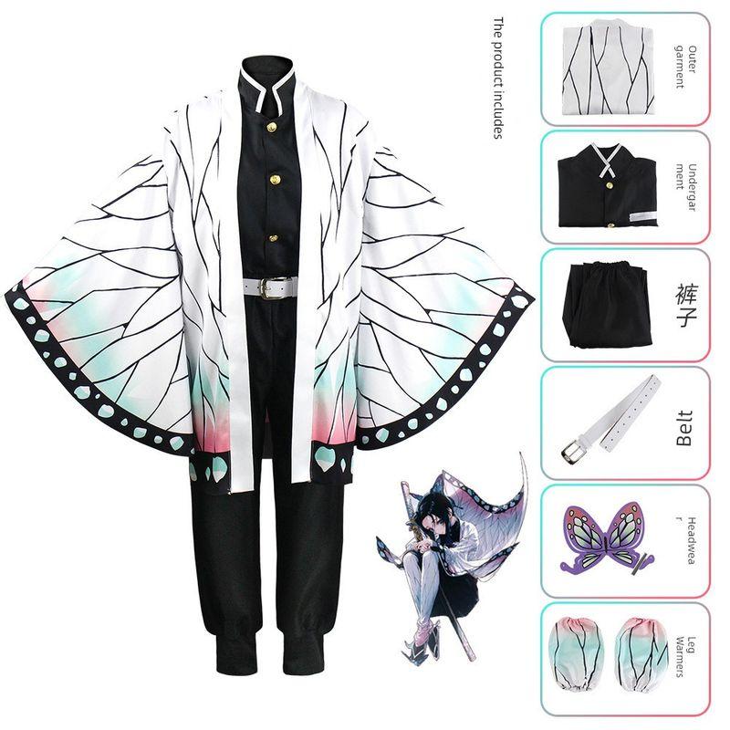 Demon Slayer Anime Costumes Tanjiro Nezuko Cosplay Zenitsu Agatsuma Shinobu Kocho Demon Slayer Cosplay Outfits