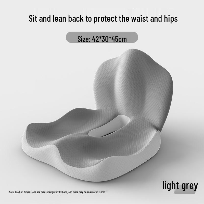 Ergonomic Car Seat Cushion with Integrated Backrest & Lumbar Support