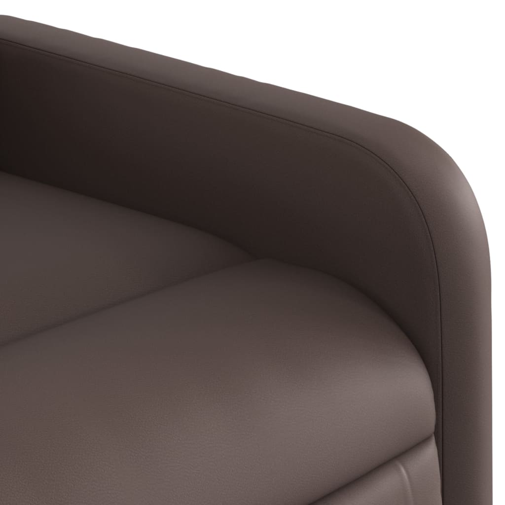 Vidaxl Foldable Armchair, Brown, Faux Leather