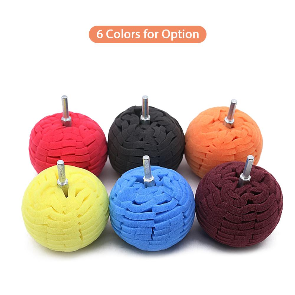 Polishing Sanding Abrasive Ball 3 Inch Buffering Wheel Diameter with 1/4 Inch Shank for Mirror